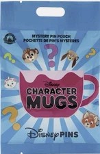 Disney Parks Character Mugs Unopened Mystery Pack of 5 pins Sealed Bag