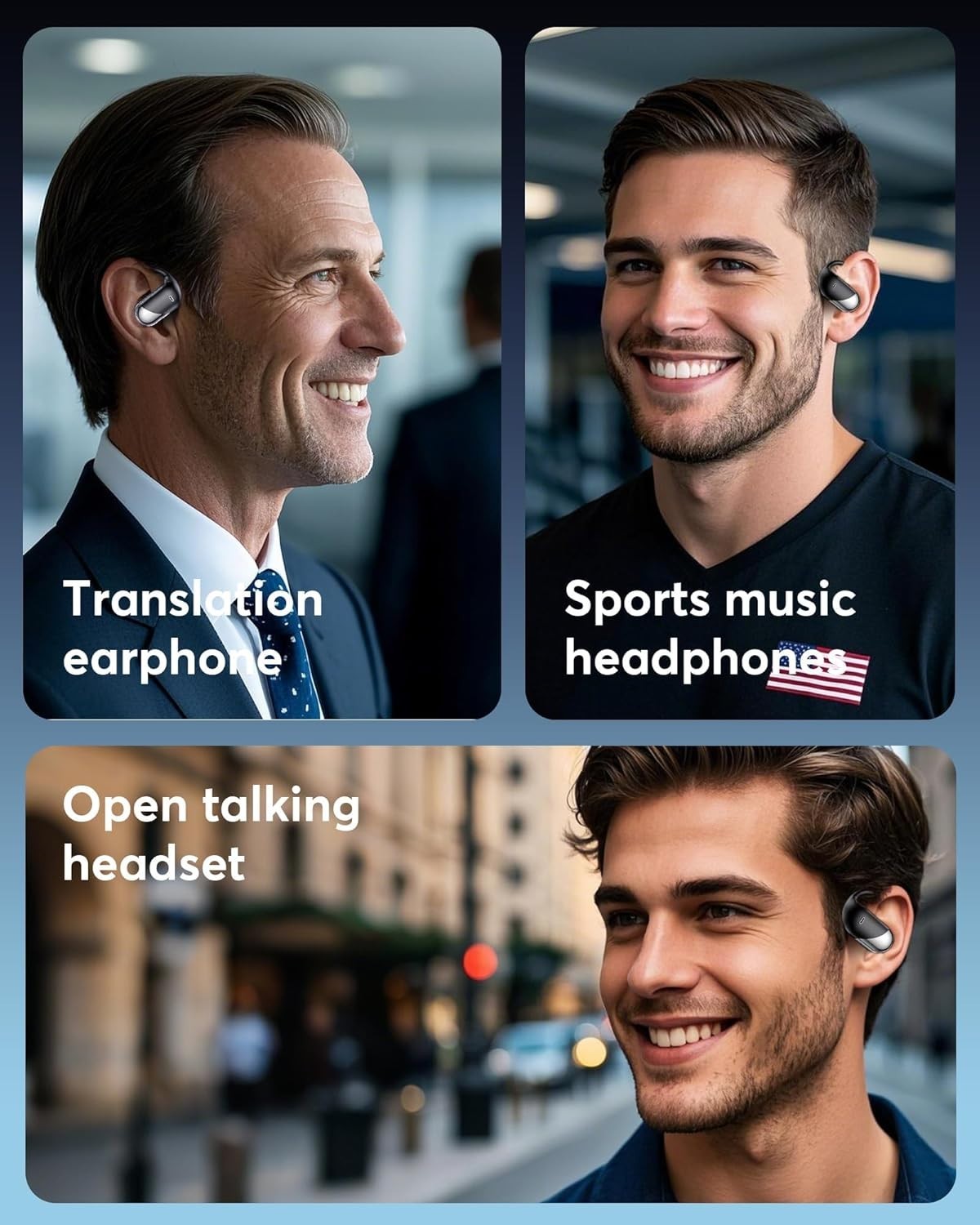 AI Translation Earbuds: Real-Time 144 Language Support & Bluetooth 5.4, Perfe...
