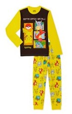 Pokemon Gotta Catch 'Em Boys Long Sleeve Pajama Set Medium
