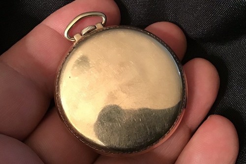Vtg Bulova SWISS 17 Jewel 17AH Pocket Watch 10K RGP Rolled Gold Plate Case Runs - Picture 4 of 8