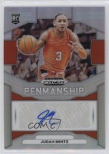 2024-25 Panini Prizm Draft Picks Penmanship Silver Judah Mintz #P-JMZ Auto 13c5