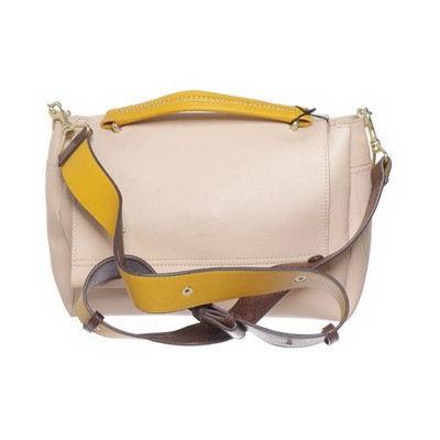 Zara Basic Collection, Umhängetasche, Damen, Polyurethan, Beige, 28, 9 #ptl
