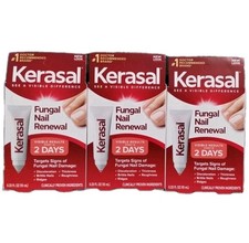 3 Kerasal Fungal Nail Renewal .33oz/3 Month Supply Ea Visible Results in 2 Days