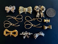 Vintage Mixed Metals Bows Charms Findings 12