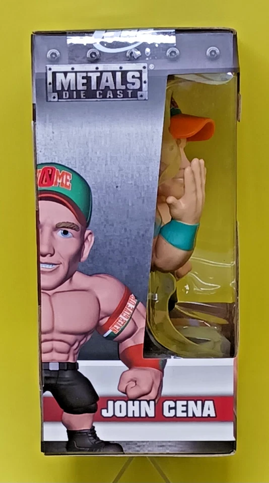 Caixa de saque Jada Toys Metals Die Cast WWE John Cena Excl. Boneco 4 pol M242 novo - Imagem 3 de 4