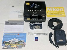 Nikon Coolpix L18 Digital Camera 8MP 3X w/ Memory, Box TESTED