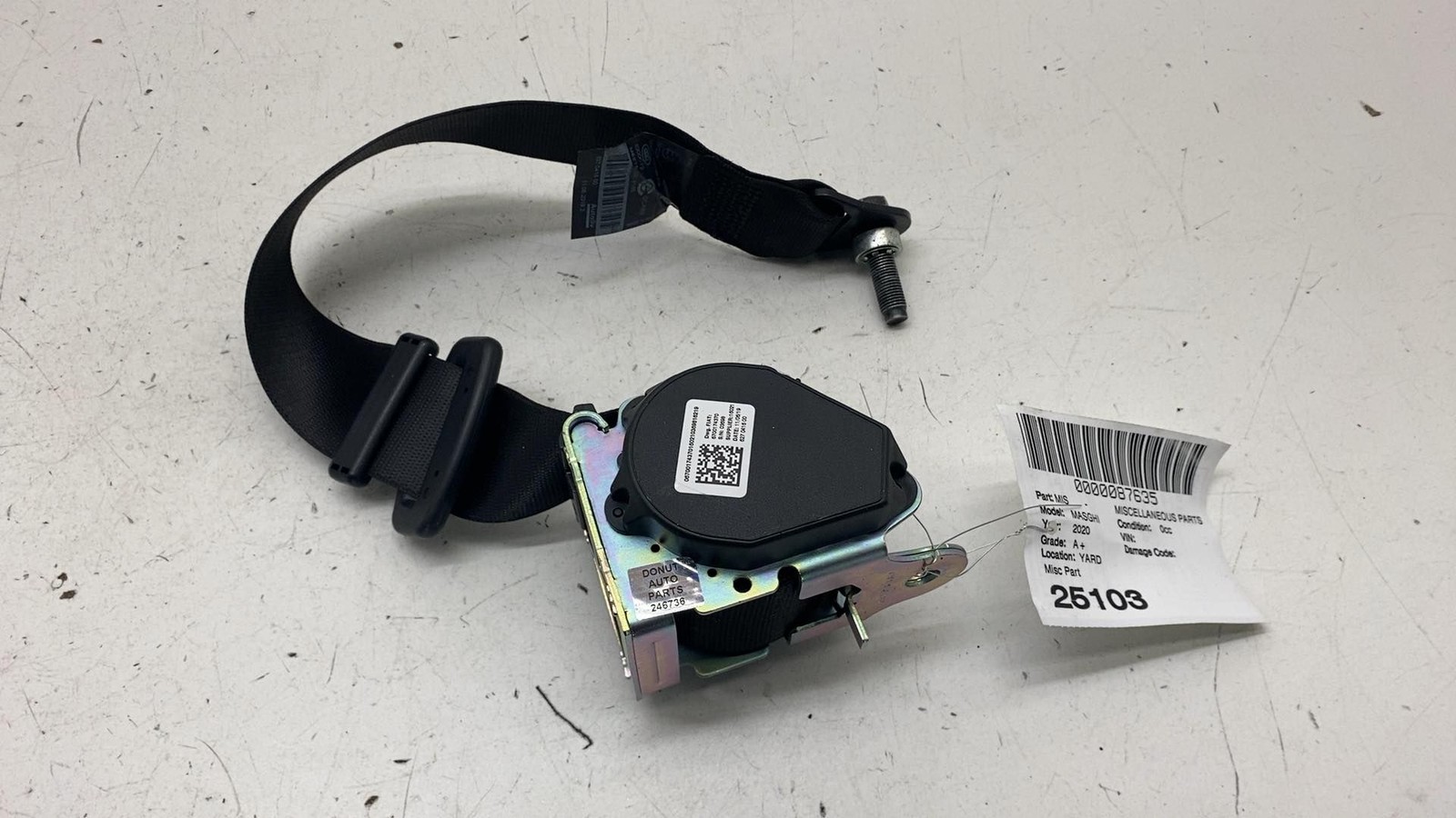 ⭕14-21 Maserati Ghibli Rear Left or Right 2nd Row Seat Belt Retractor 6700174370