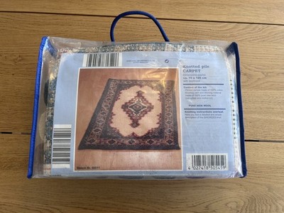 Vintage Teppich Set Knotenflor Teppich reine Wolle wie Readicut 70 x 120 cm