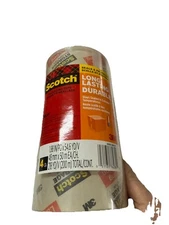Scotch Long Lasting Storage Packaging Tape - Pack of 4 Rolls (3650-4)