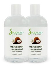 Fractionated Coconut Oil 100% Pure & Natural Cold Pressed 4 fl oz to 7 lb