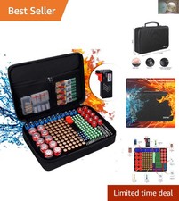 Fireproof Battery Organizer Case with Tester - Protects 220 Batteries Safely
