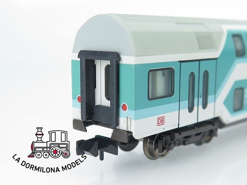 MG1420 Escala N FLEISCHMANN 97 8121 K DOPPELSTOCKWAGEN 2/1 Kl. DABz 751 der DB - - Imagen 11 de 17