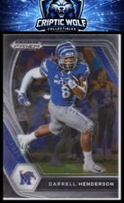 2021 Panini Prizm Draft Picks Collegiate #94 Darrell Henderson Memphis Tigers