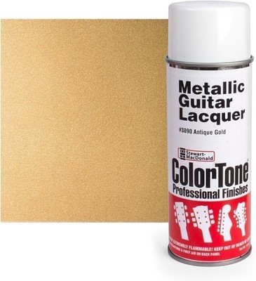 ColorTone Metallic Aerosol Guitar Lacquer, Antique Gold