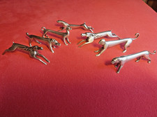 RARITÄT DIE SCHÖNSTEN  MESSERBÄNKCHEN VON WMF -TIERE- VERSILBERT JUGENDSTIL 7 ST