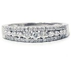 1 3CT Genuine Diamond Womens Anniversary Wedding Ring 14K White Gold Band 4-9