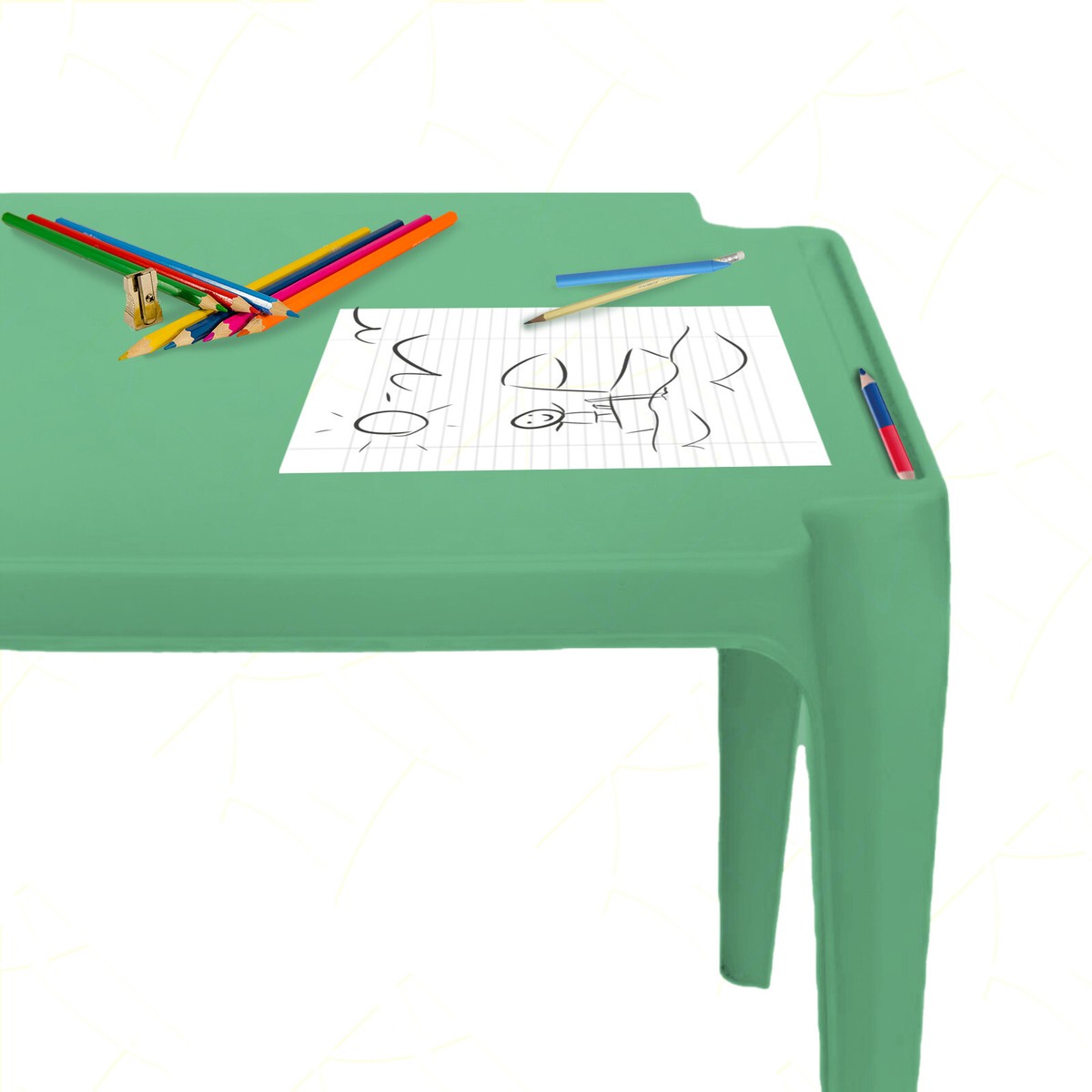 Tavolino Per Bambini Progarden - Colorato, Con Vano Portapenne, Per Asilo O Cameretta, Nuovo