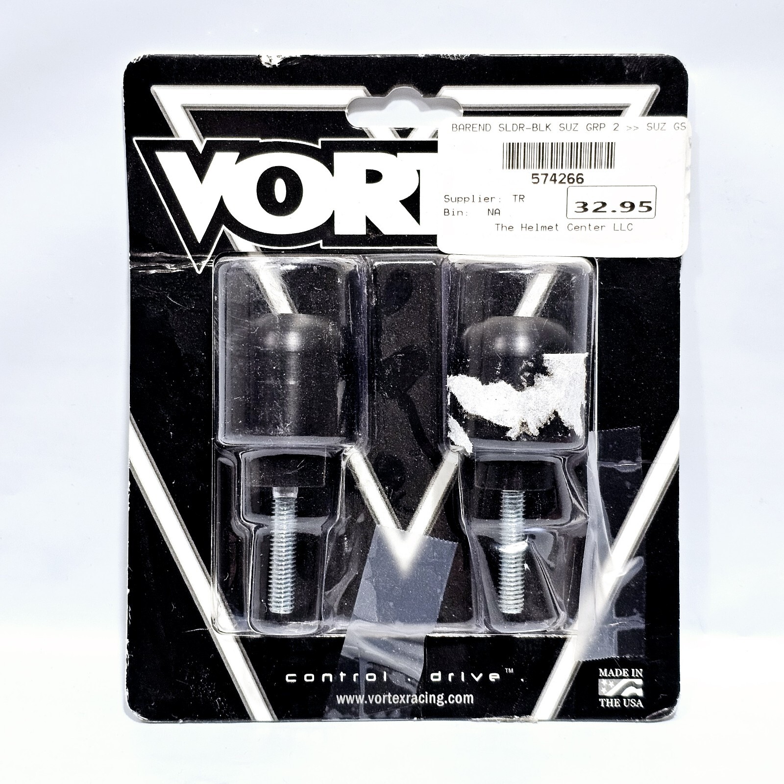Vortex Black Bar End Slider | BE512K