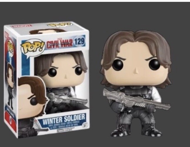 Funko Pop! Marvel Avengers Civil War #129, WINTER SOLDIER Vinyl