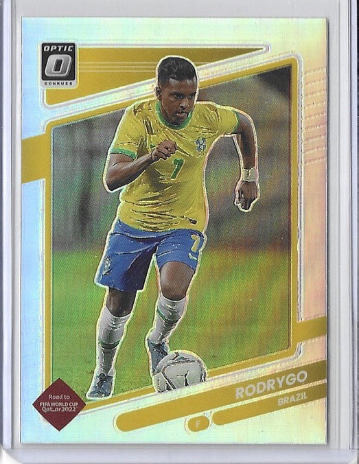 Rodrygo 2021-22 Donruss Optic Soccer Silver Holo Prizm #24 Brasil World Cup