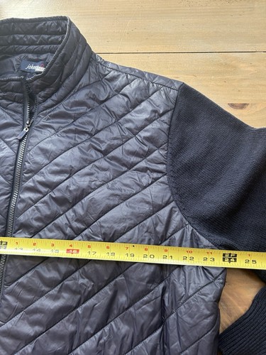 JOHNNIE - O GAMBLE gesteppte Hybrid-Jacke durchgehender Reißverschluss Wake marineblau Gr. XXL $ 248 - Bild 6 von 10