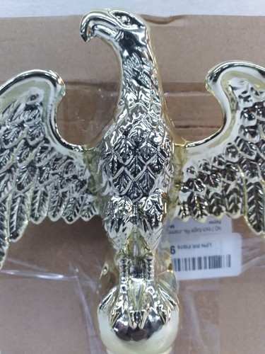 NQ 7 INCH GOLD EAGLE FLAGPOLE ORNAMENT - Picture 6 of 9