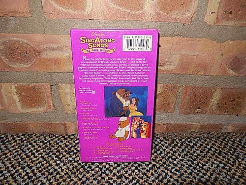 Disney Sing Along Songs Number 10 BE OUR GUEST VHS 1992 New Sealed STICKER BEAST - Picture 10 of 10