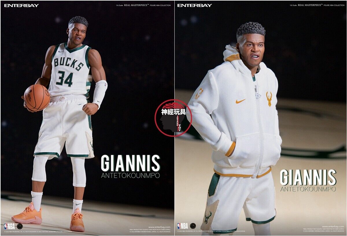 ENTERBAY NBA GIANNIS ANTETOKOUNMPO 1/6 ACTION FIGURE BUCKS ENTERBAY NBA GIANNIS ANTETOKOUNMPO 1/6 ACTION FIGURE BUCKS
