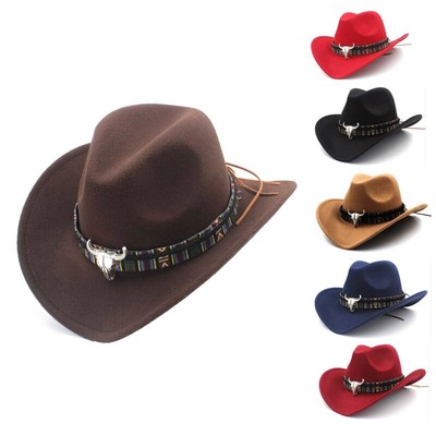 Unisex Cowboy Hat Western Cap Panama 