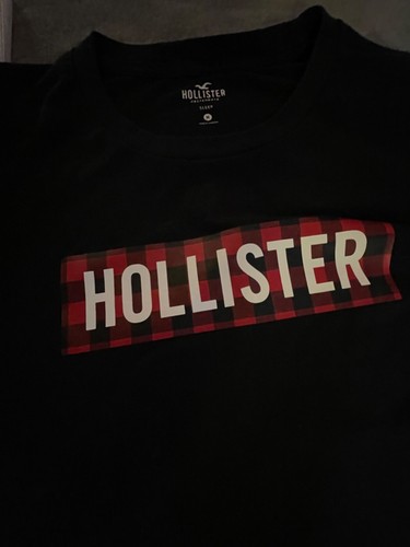 Hollister Sleep Tshirt Medium Youth Black Red Check Plaid Hollister Comfy Lounge - Picture 4 of 10
