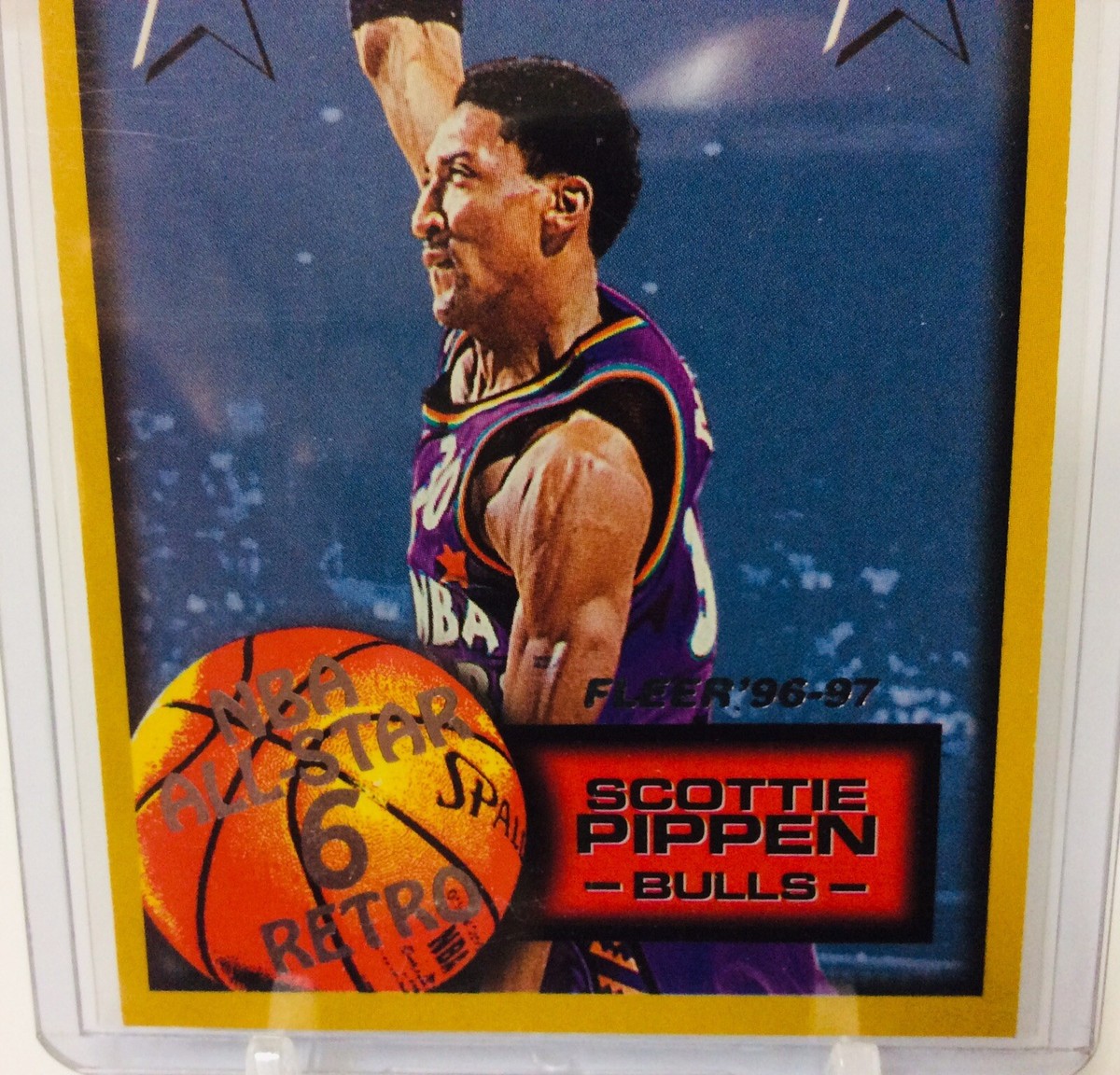 NBAカード　SCOTTIE PIPPEN 1996-97 FLEER Basketball #287 SCOTTIE PIPPEN NBA All-Star 6