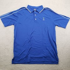 FJ FootJoy Shirt Mens XL Blue Short Sleeve Golf Outdoors Causal Preppy Polo