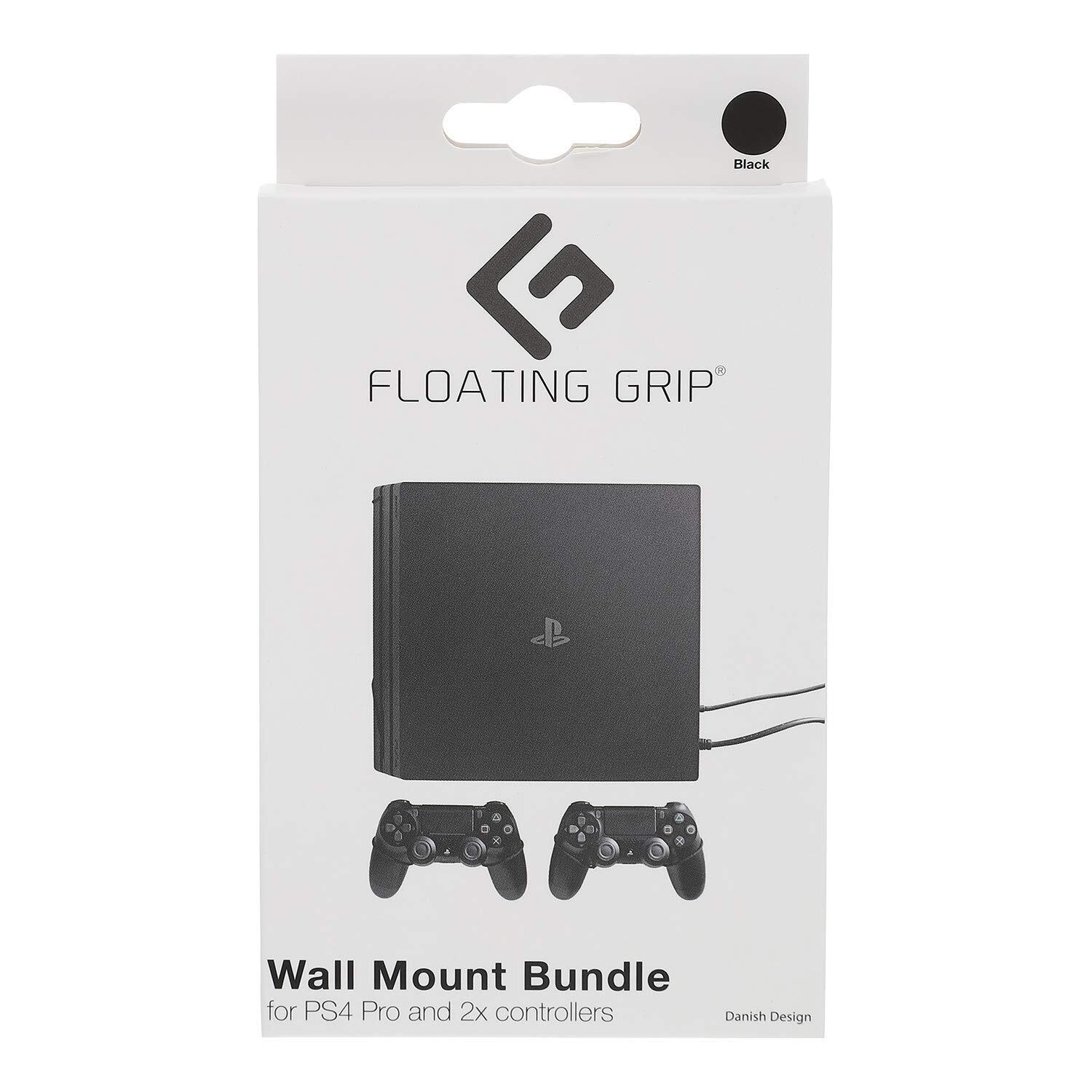 FLOATING GRIP® Wall Mounts for 1x PlayStation 4 Pro (PS4 Pr (Sony Playstation 4)