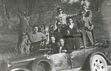 #45159 CORFOU-KERKYRA Greece 15.4.1956. Friends, car ride. Photo MODERNO/TRIVIZA