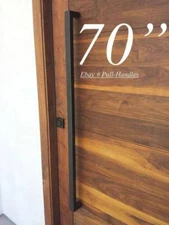 Pull Handle Black Door Entry 70" Pull Modern Stainless steel Entrance Glass pull