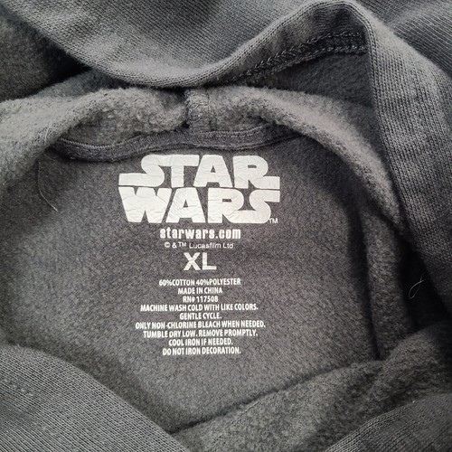 Star Wars Sweater Boys Extra Large Gray Hoodie Sweatshirt Logo Youth Big Kids - Picture 6 of 6