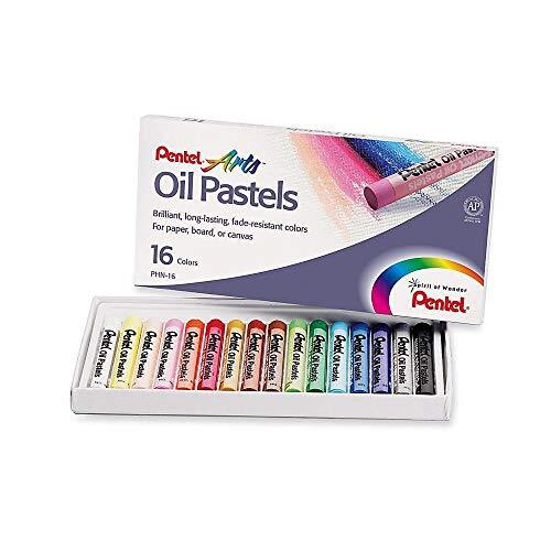 Pentel Arts Oil Pastel Set, 5/16 x 1 Count (Pack of 16), Assorted Colors - Picture 1 of 3