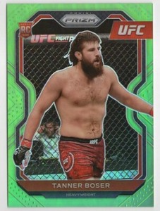 2021 Panini Prizm UFC Tanner Boser RC Rookie Card Lime Green Prizm #18/75 🇨🇦