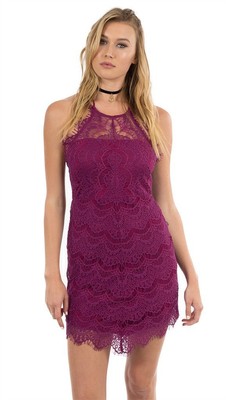 free people purple lace dress