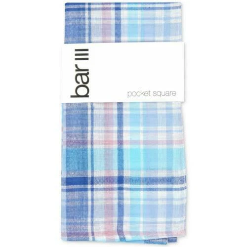 Mezcla de lino cuadriculados Pañuelos para hombres