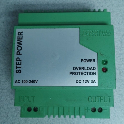 PHOENIX CONTACT STEP-PS-100-240AC/12DC/3 POWER SUPPLY WOW!!