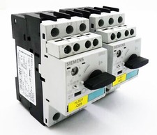 2x Siemens Sirius 3RV1021-1CA15 E:05 power protection + 3RV1901-1E E:03 -used-