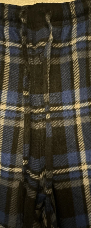 Calça lounge pijama masculina Beverly Hills polo clube xadrez lã tamanho médio. - Imagem 4 de 4