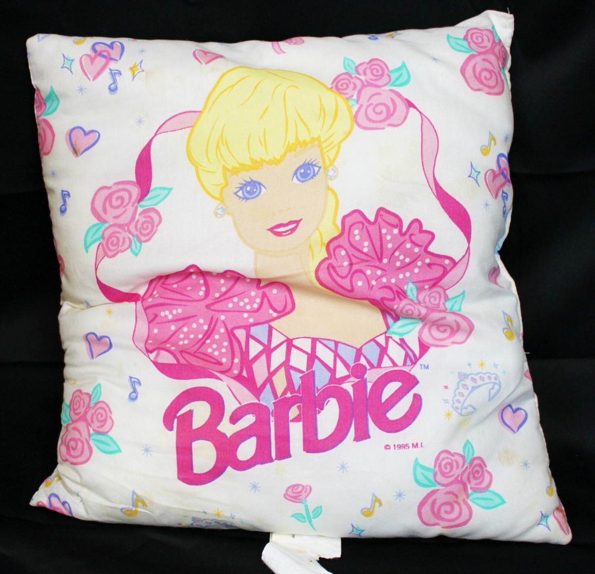 VTG 1995 9 Pc Barbie Full Size Bed Set Comforter Fitted Sheet 