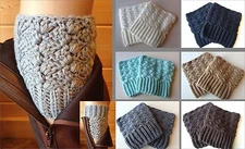 USA Seller! Boot Cuffs Crochet Wear 2 Ways New! 7 Colors Socks Topper Leg Warmer
