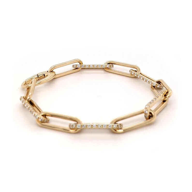 3 Ct Round Simulated Diamond Tennis Bracelet in 925 Yellow Sterling Silver