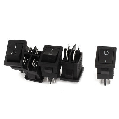 10Pcs 4 Stifte EIN / AUS DPST Snap In Wippschalter 10A 125V 8A AC250V