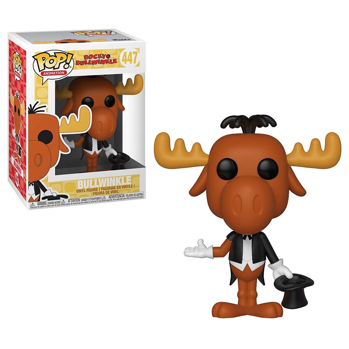 Pop! Animation Rocky & Bullwinkle Bullwinkle #447 Vinyl Figure