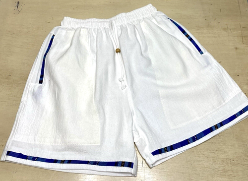 Guatemalan Shorts Size Small White Artes Tipicas Tecum Southwest Style Decor