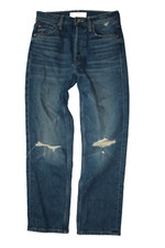 MOTHER Superior The Tomcat Jeans 25 x 25" Distressed Holes Playing with Scissors